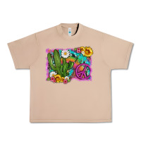 Burro cactus peace sign flowers and tie dye Urban Heavy Tee - Artiststas