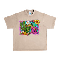 French Oak cactus peace sign flowers and tie dye Urban Heavy Tee - Artiststas