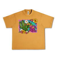 Peanut Butter cactus peace sign flowers and tie dye Urban Heavy Tee - Artiststas