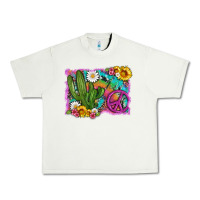 Pistachio cactus peace sign flowers and tie dye Urban Heavy Tee - Artiststas