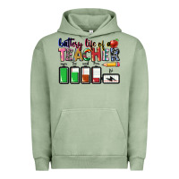 Pigment Oil Green battery life of teacher Urban Hoodie - CowGirlArtShop
