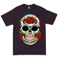 Plum mexican day of the dead Premium Tee - texasbilliewilder