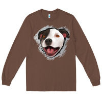 Chestnut pittbull gray glitter Long Sleeve Tee - Jasminsmagicworld