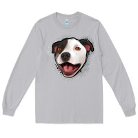 Moon Dust pittbull gray glitter Long Sleeve Tee - Jasminsmagicworld