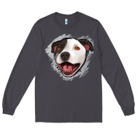 Smoke pittbull gray glitter Long Sleeve Tee - Jasminsmagicworld
