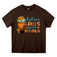 Chocolate Brown whatever spices your pumpkin Heavy Core Tee - Zillion Design Studio