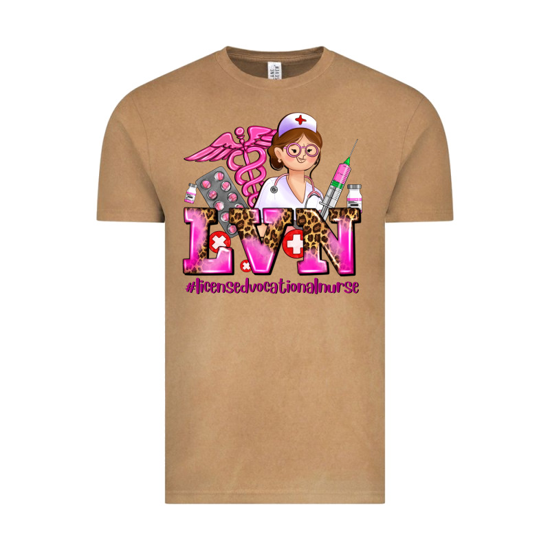 Lvn Licensed Vocational Nurse Vintage Tee by AdoDesignShop | Teevron