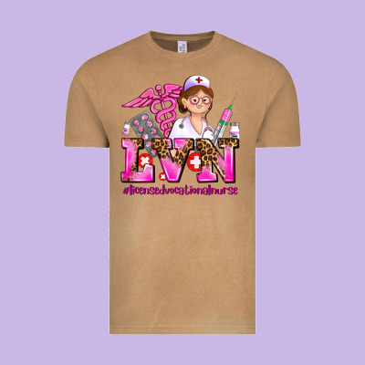 Lvn Licensed Vocational Nurse Vintage Tee Designed By Adodesignshop