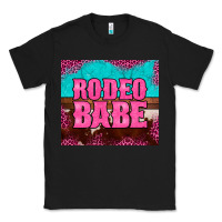 Black rodeo babe cowhide leopard turquoise Classic Tee - BarkalooDesign