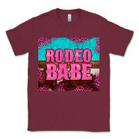 Burgundy rodeo babe cowhide leopard turquoise Classic Tee - BarkalooDesign