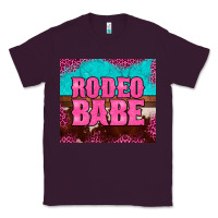 Plum rodeo babe cowhide leopard turquoise Classic Tee - BarkalooDesign