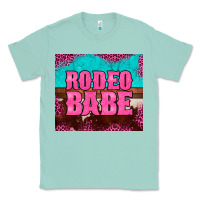 Seafoam rodeo babe cowhide leopard turquoise Classic Tee - BarkalooDesign