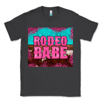 Smoke rodeo babe cowhide leopard turquoise Classic Tee - BarkalooDesign