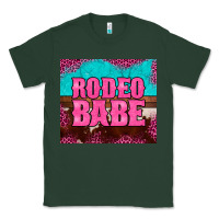 Sports Green rodeo babe cowhide leopard turquoise Classic Tee - BarkalooDesign