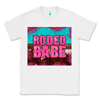 White rodeo babe cowhide leopard turquoise Classic Tee - BarkalooDesign