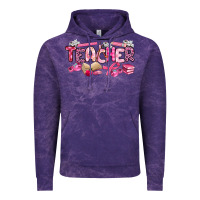 Cloud Purple breast cancer teacher Vintage Hoodie - Artiststas