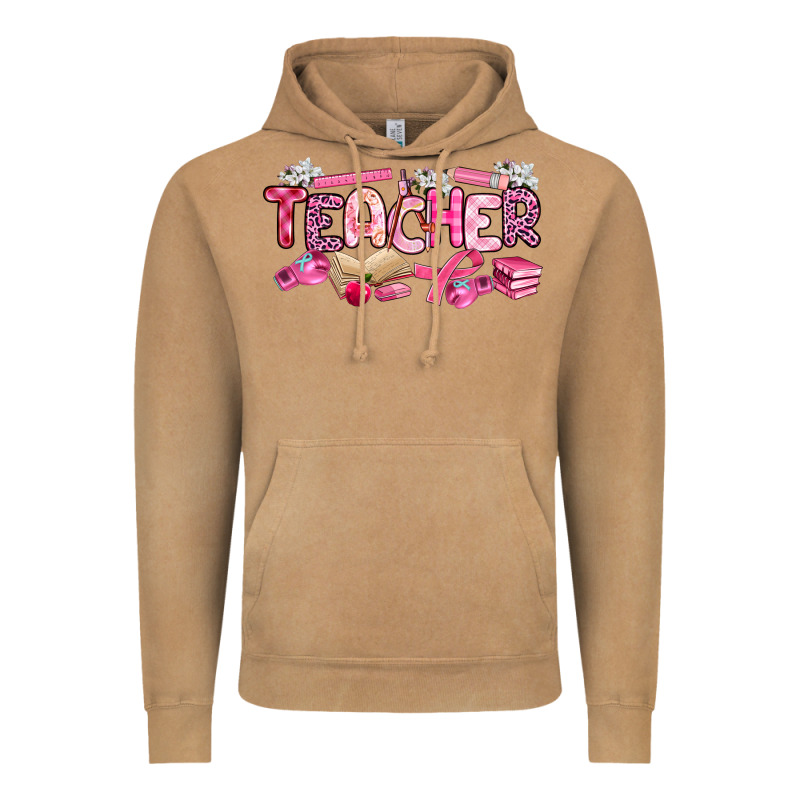 Breast Cancer Teacher Vintage Hoodie by Artiststas | Teevron