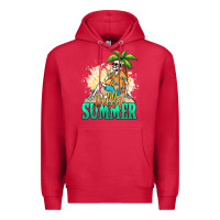 Cardinal Hello summer skeleton Premium Hoodie - NancyCooperArtShop