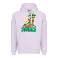 Lilac Hello summer skeleton Premium Hoodie - NancyCooperArtShop