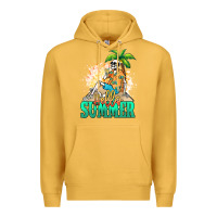 Mustard Hello summer skeleton Premium Hoodie - NancyCooperArtShop