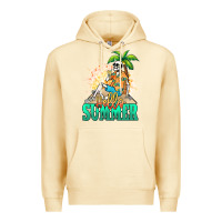 Pina Colada Hello summer skeleton Premium Hoodie - NancyCooperArtShop