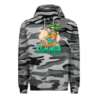Slate Camo Hello summer skeleton Premium Hoodie - NancyCooperArtShop