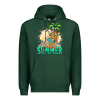 Sports Green Hello summer skeleton Premium Hoodie - NancyCooperArtShop