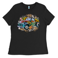 Black vintage truck western Ladies Tee - Zillion Design Studio