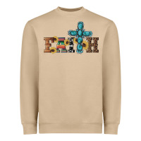 Mushroom western gemstone cross faith Heavyweight Sweatshirt - Artiststas
