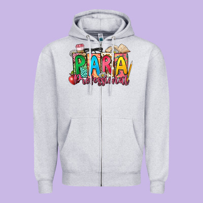 Para Professional Zipper Hoodie Designed By Nancycooperartshop
