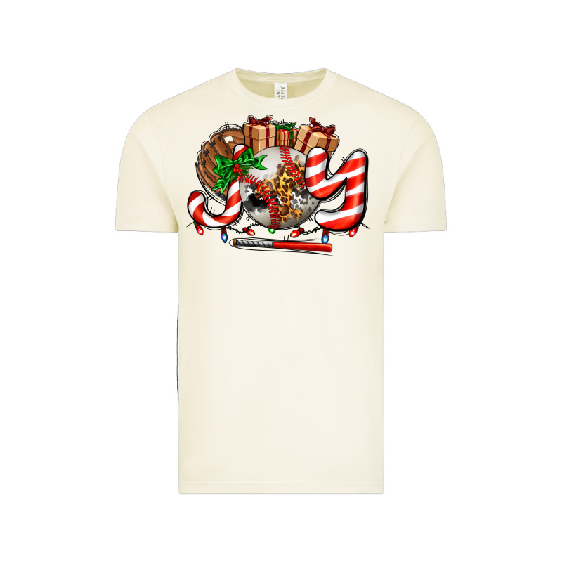 Joy With Baseball And Christmas Gift And Candies Vintage Tee by AdoDesignShop | Teevron