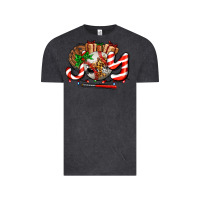 Vintage Black joy with baseball and christmas gift and candies Vintage Tee - AdoDesignShop