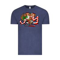 Vintage Denim joy with baseball and christmas gift and candies Vintage Tee - AdoDesignShop