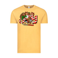Vintage Mustard joy with baseball and christmas gift and candies Vintage Tee - AdoDesignShop