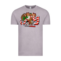 Vintage Zinc joy with baseball and christmas gift and candies Vintage Tee - AdoDesignShop