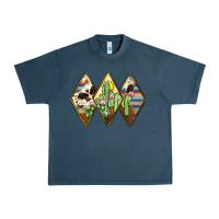 Midnight Navy cactus serape cowhide Urban Heavy Tee - JahusDesignShop