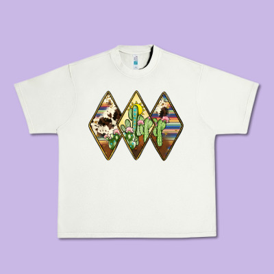 Cactus Serape Cowhide Urban Heavy Tee Designed By Jahusdesignshop
