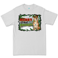 Dove Grey merry and bright shiba inu Premium Tee - RanaPortraitStore