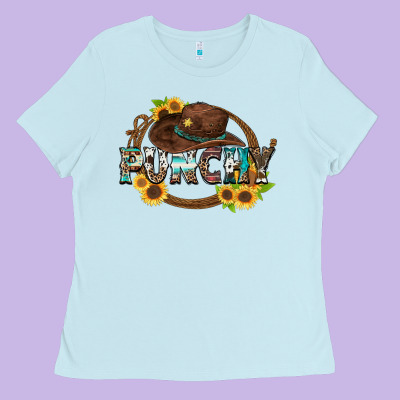 Punchy Ladies Tee Designed By Zillion Design Studio