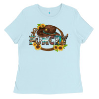 Baby Blue punchy Ladies Tee - Zillion Design Studio