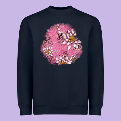 Lotus Patches Heavyweight Sweatshirt Designed By Adodesignshop