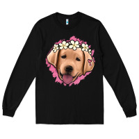 Black jack russel floral kopyası Long Sleeve Tee - Jasminsmagicworld