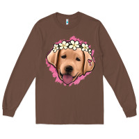 Chestnut jack russel floral kopyası Long Sleeve Tee - Jasminsmagicworld