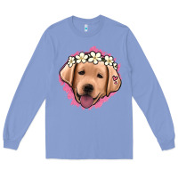 Colony Blue jack russel floral kopyası Long Sleeve Tee - Jasminsmagicworld