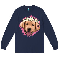 Navy jack russel floral kopyası Long Sleeve Tee - Jasminsmagicworld