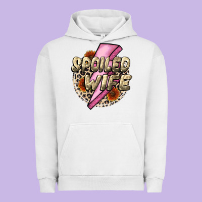 Spoiled Wife Mother's Day Urban Hoodie Designed By Cowgirlartshop