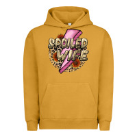 Pigment Peanut Butter Spoiled Wife Mother's Day Urban Hoodie - CowGirlArtShop