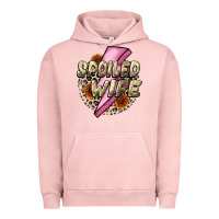 Pigment Salmon Spoiled Wife Mother's Day Urban Hoodie - CowGirlArtShop