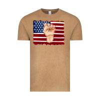 Vintage Camel american flag with hand Vintage Tee - Artiststas
