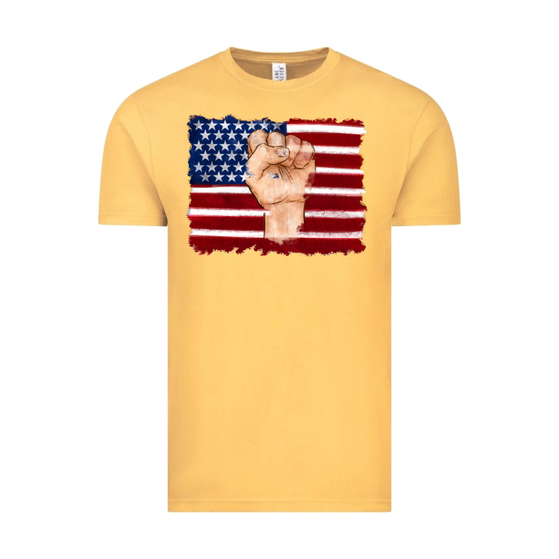 American Flag With Hand Vintage Tee by Artiststas | Teevron